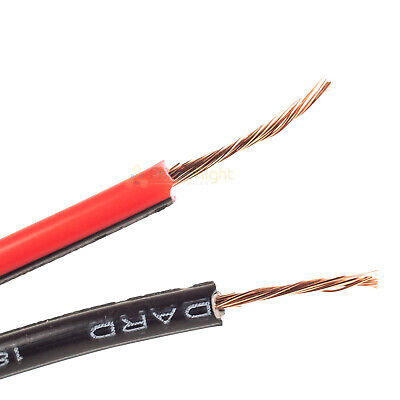 50 Ft 18 Gauge Black Red Speaker Cable Car Home Audio Zip Power Ground Wire Audiopipe BP18GA - фотография #2
