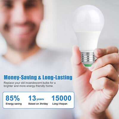 4x E26 A19 LED White Light Bulbs 6000K 9.5W 840Lumen Daylight Energy Saving Lamp EEEKit Does Not Apply - фотография #2
