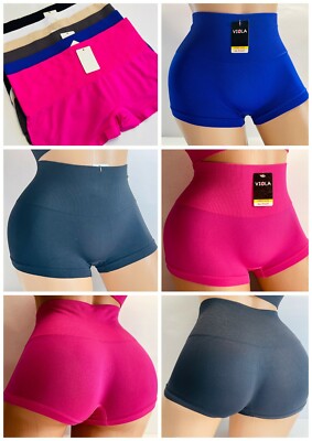 6 WOMEN'S BOYSHORT SHORTIE SHORT Seamless SEXY HI-WAIST PANTIES UNDIES Underwear VIOLA'S - фотография #11
