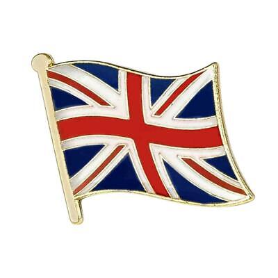3 BRITISH FLAG PINS 0.5" Lapel Pin UK Union Jack England Hat Tie Badge Lot Set   Без бренда - фотография #2