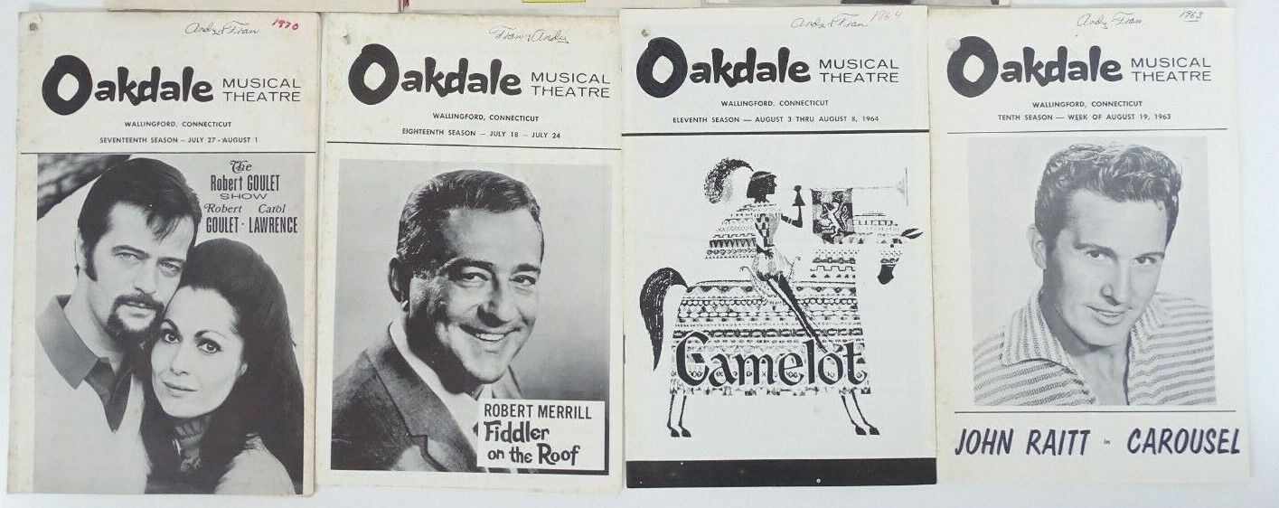 Oakdale Musical Theatre Booklet Programs Wallingford Connecticut Lot of 5  Без бренда - фотография #8