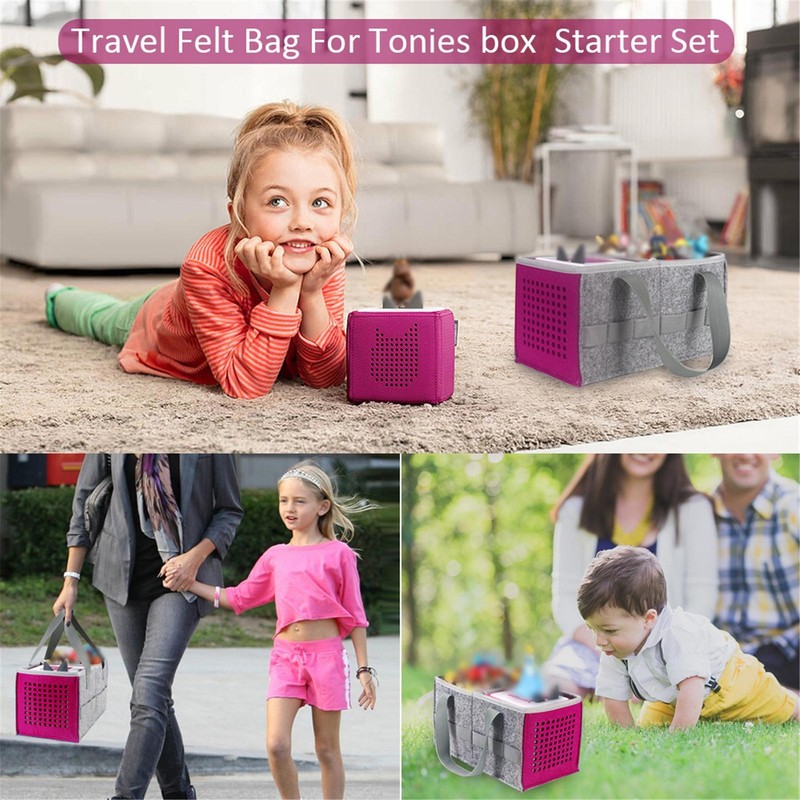 Travel Felt Bag Large Capacity Grey Storage Bag For Tonies Box Starter Set US Unbranded Does Not Apply - фотография #11