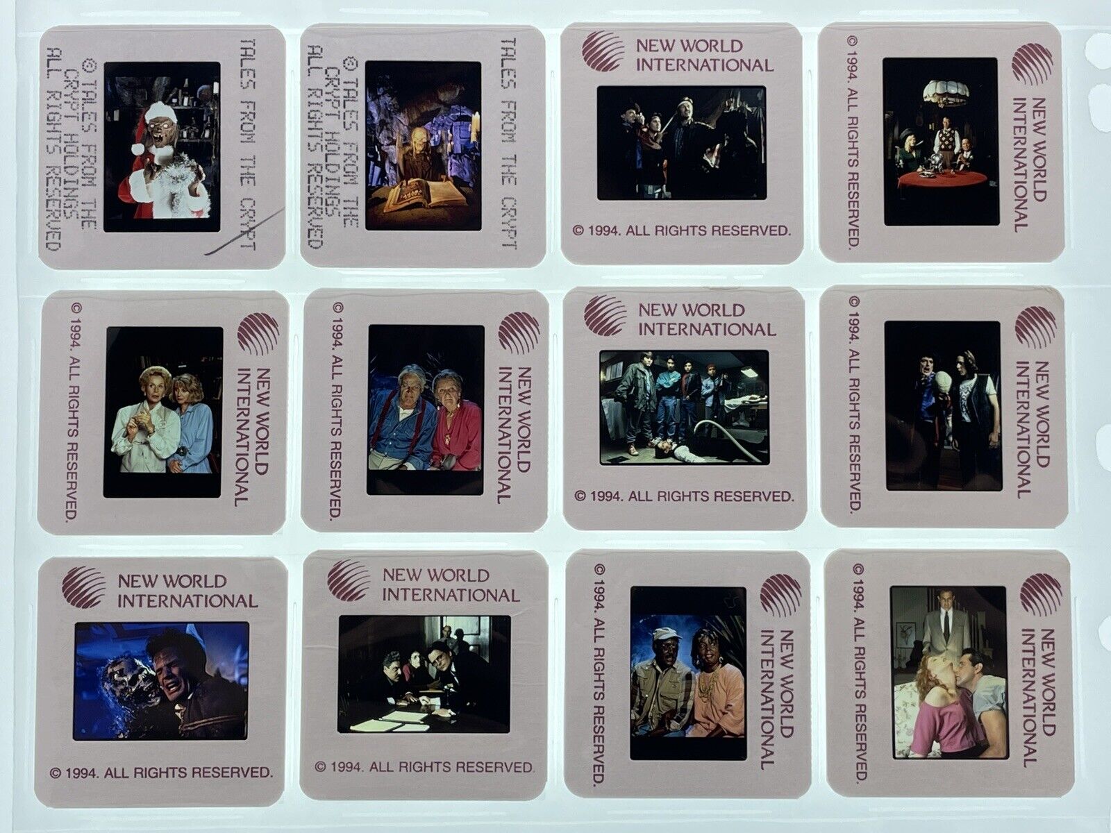 12 Tales from the Crypt 35mm Slides Horror TV Series Press Kit Promo Vtg Lot #2 Без бренда