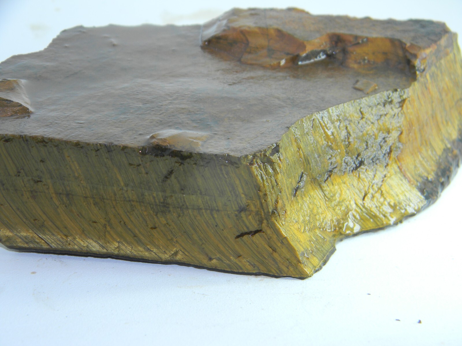6 lbs Thick Slab Gold Premium Tiger Eye Rough Two Slabs #118 Без бренда - фотография #5