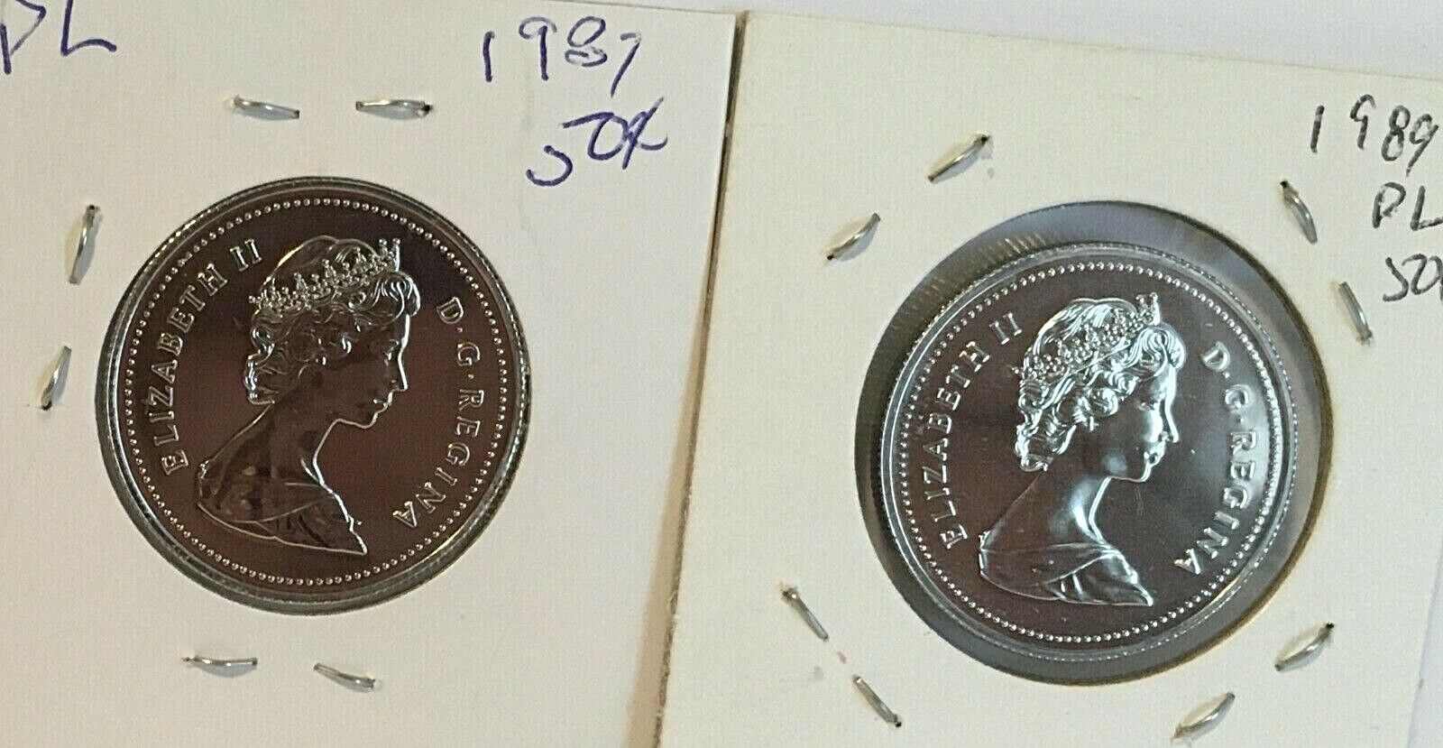 CANADA 1987 & 89   50 CENT NICKEL COIN FROM A HUGE COLLECTION 'KEEP FOLLOWING US Без бренда - фотография #2