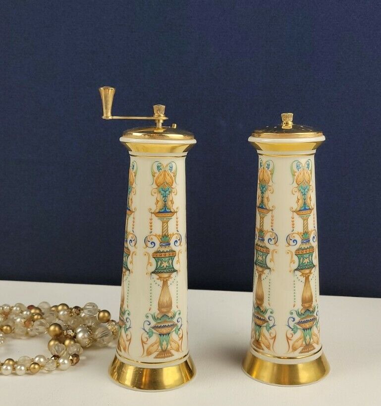 Lido by Lenox - Salt & Pepper Mill Set - DISCONTINUED Perfect Condition Lenox