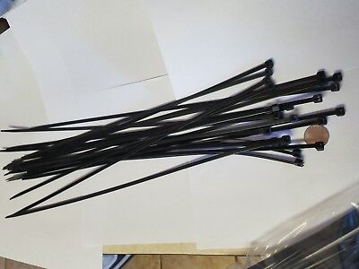 100 Pack 18" Black Zip Ties/Cable Ties Heavy Duty Nylon UV Resistant UL Scorpion Scorpion Network Wire Down Zap Ties - фотография #12