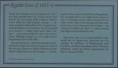 1851-6 Regular Issue U.S Golden Replicas of Classic Stamps. Set of 5 Без бренда - фотография #6