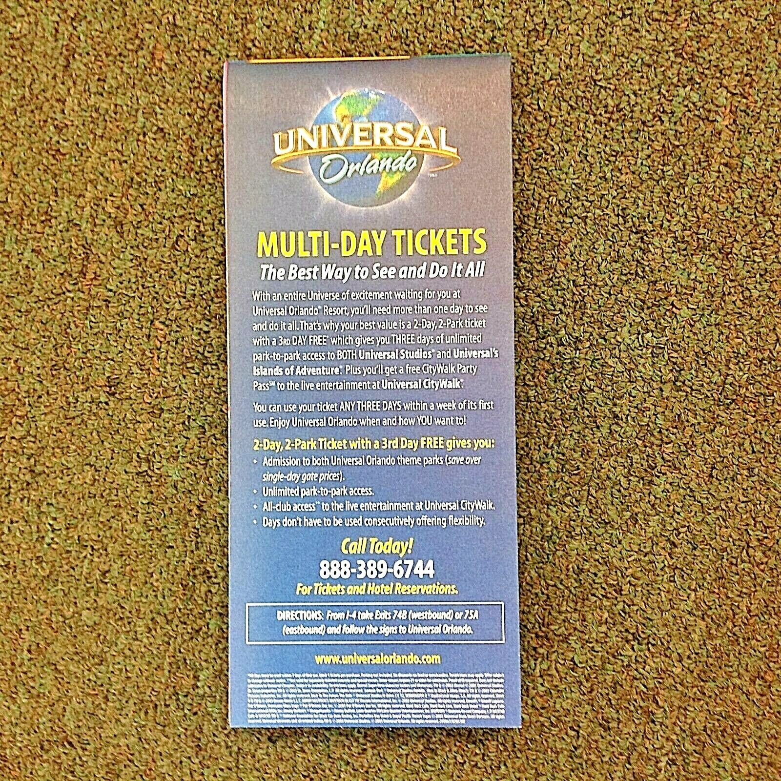 Vintage Lot of 4 Millennial Maps Florida 2000-2003 Universal Studios Orlando FL Без бренда - фотография #11