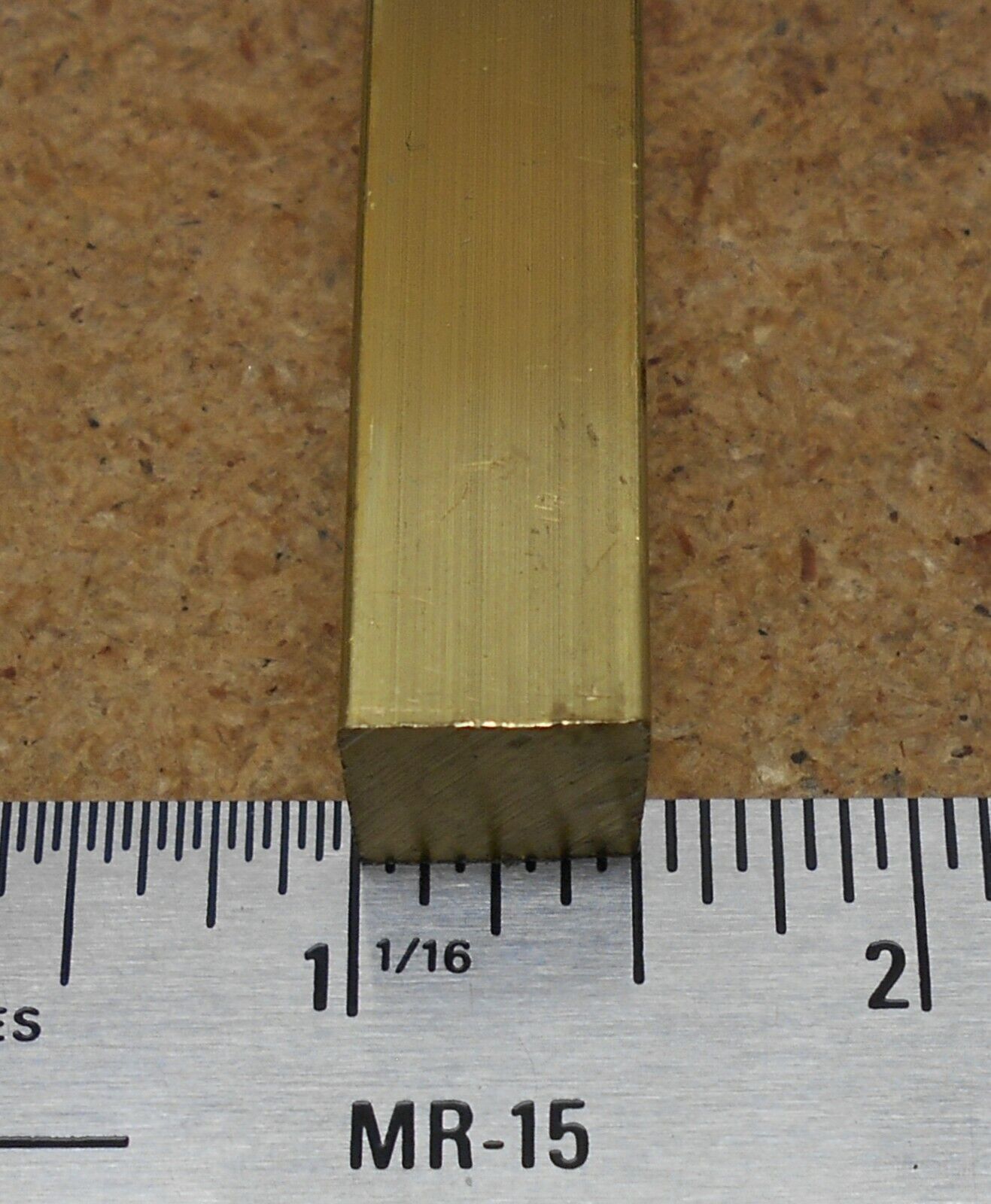 360 H02 Solid Brass Square Bar 1/2" x 11" length (5) Pieces mill stock cutoffs Unbranded - фотография #3