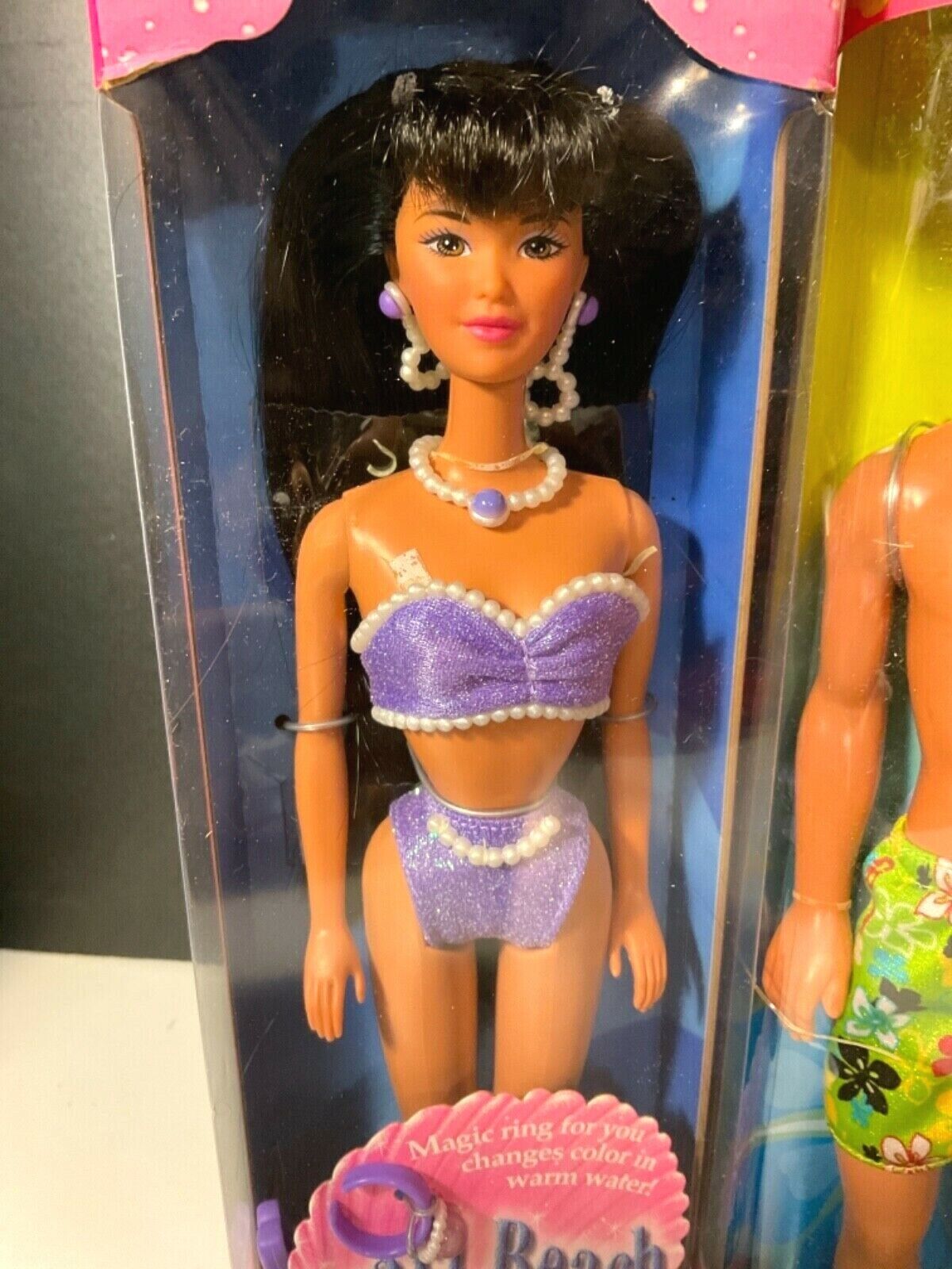 Vintage Lot of 2 Mattel Barbie 1997 Kira Pearl Beach & 1999 Hawaii Ken NIB Mattel 24616, 18580 - фотография #3