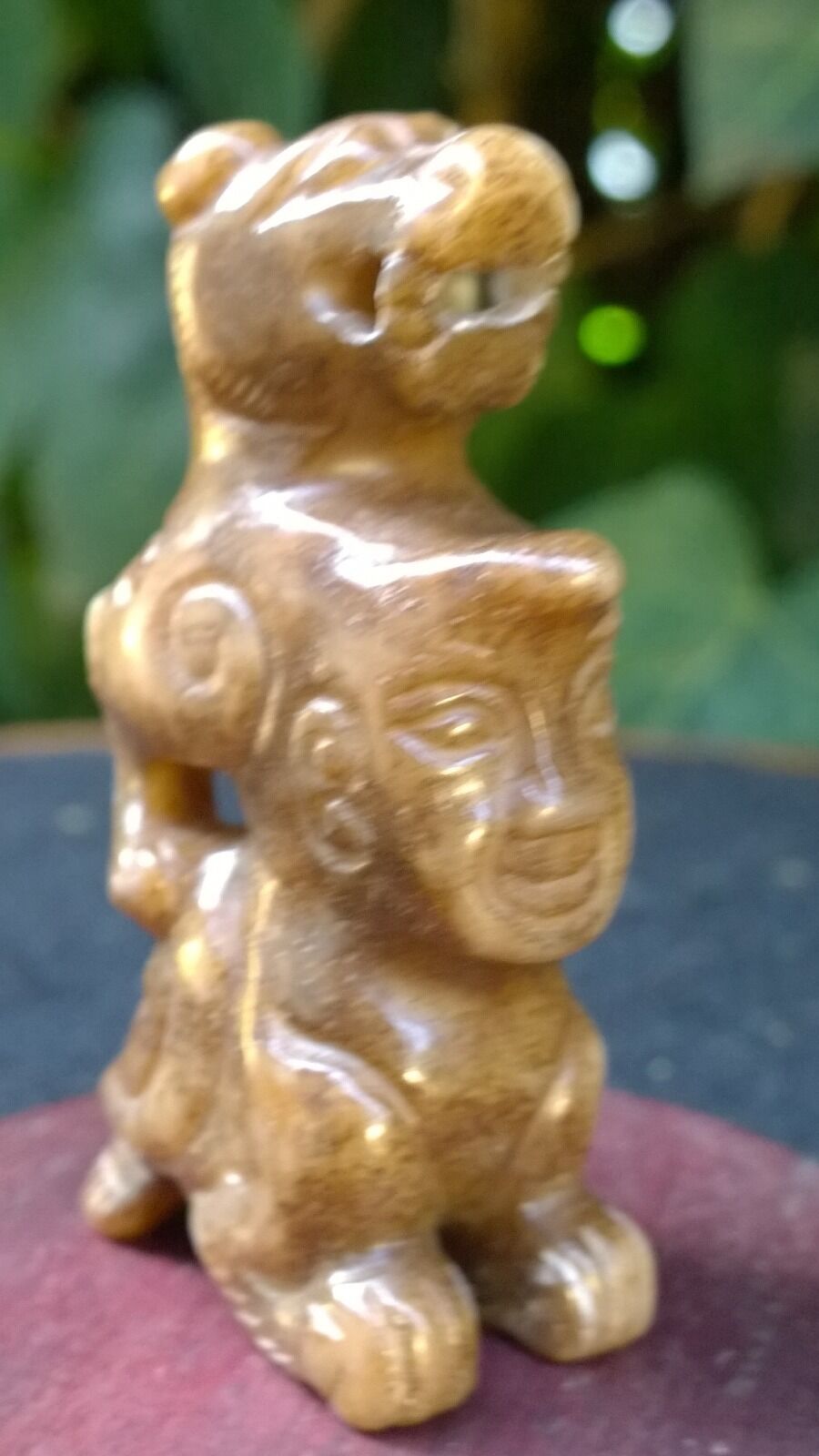 Group of Three Old Nephrite Jade Amulets Fish-Boy-Dragon Man Extra Fine Carving. Без бренда - фотография #12