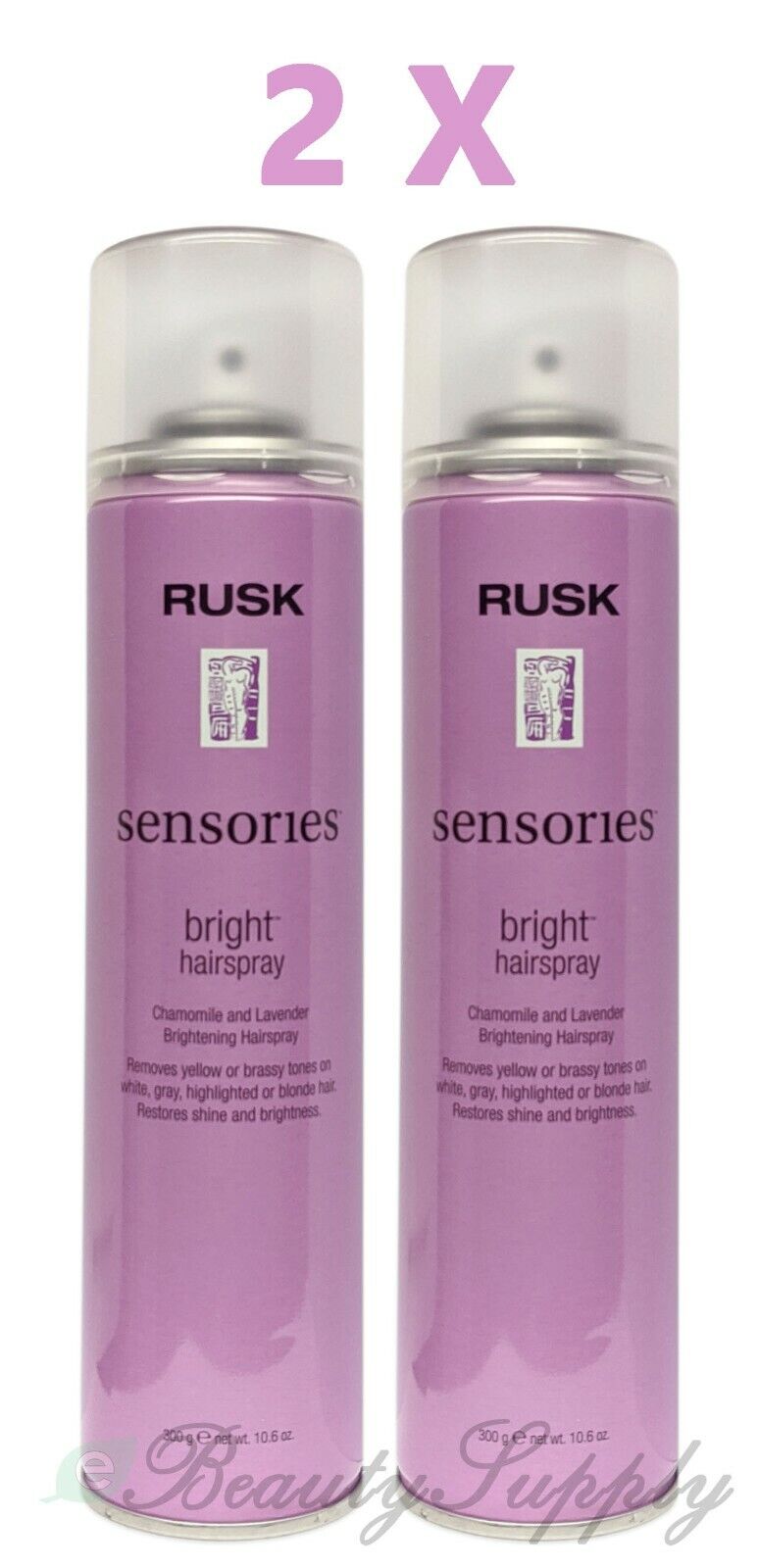 Rusk Sensories Bright Chamomile and Lavender Brightening Hairspray (Lot of 2) Rusk