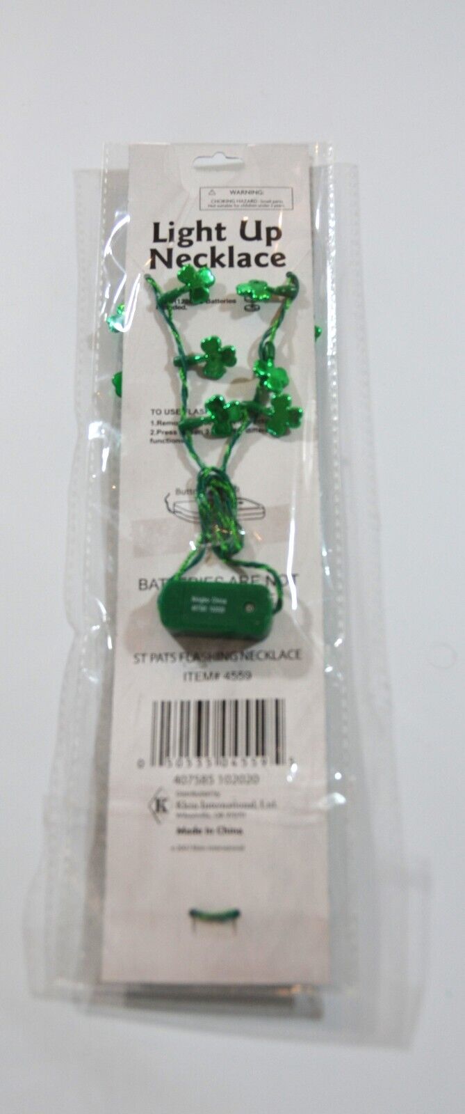 4 Piece St Patricks Day Party Pack Flower Headband And Light Up Necklaces Small Seasons - фотография #6