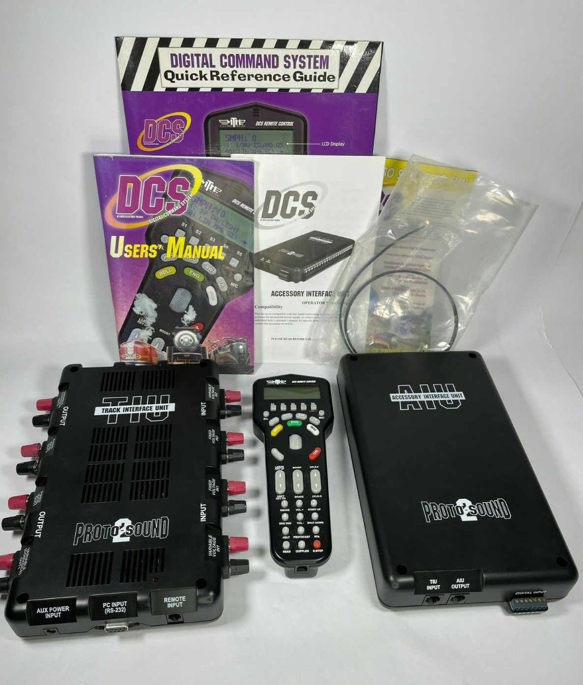 MTH DCS Digital Command System Remote Control Set &  MTH AIU Accessory Interface MTH 50-1001