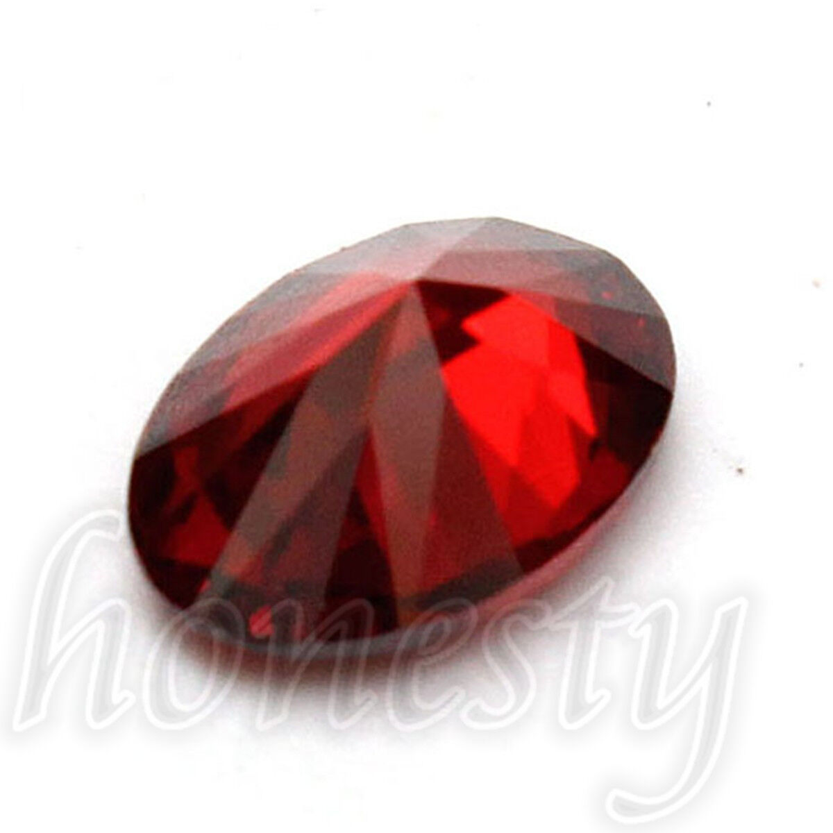 7x5mm Artificial Oval Shape Cut Red Ruby Mozambique Loose Gemstone Stone Unbranded