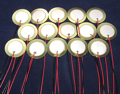 15 pcs - 27mm Piezo Discs with Leads mic Drum Trigger Acoustic Pickup CBG Guitar Does not apply Does not Apply