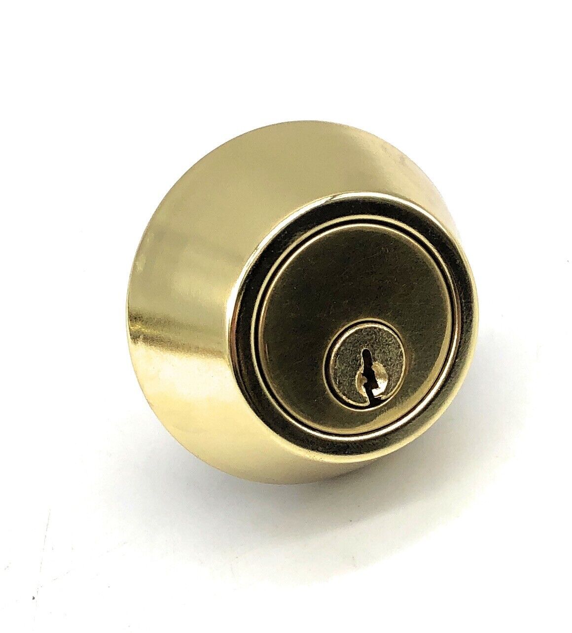 [4 Pack] Keyed Alike Deadbolts Adjustable 2-3/8" or 2-3/4",Polished Brass Finish Vault Locks 14-1426 - фотография #3