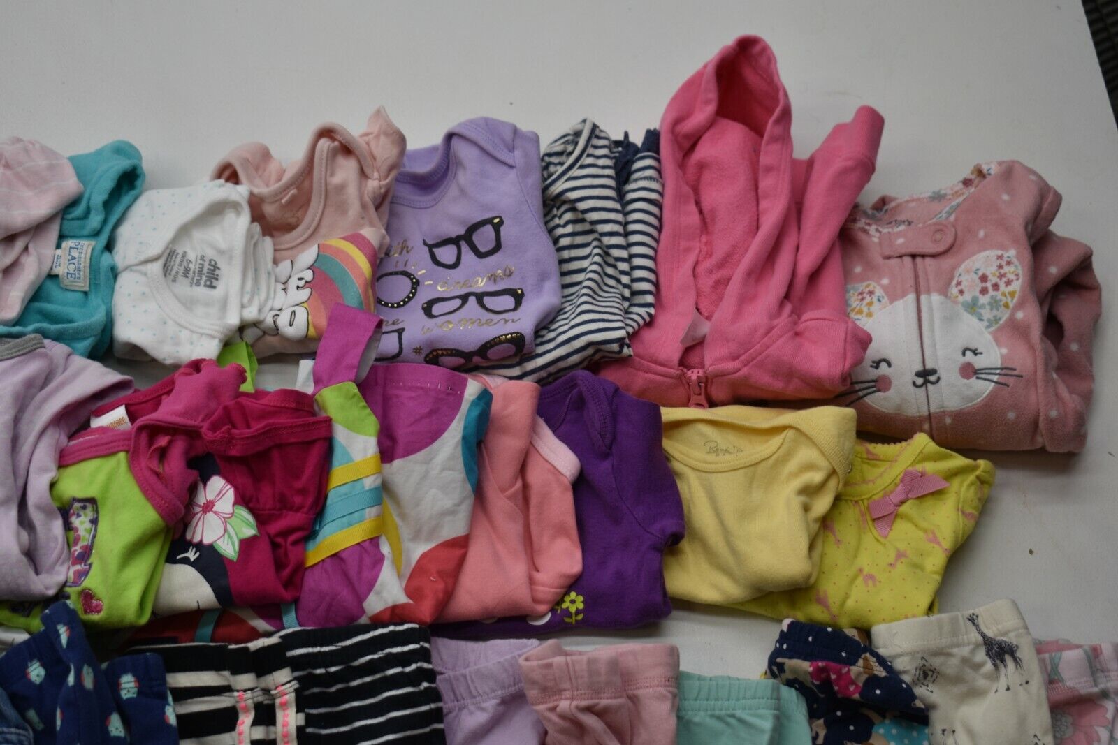 Wholesale Bulk Lot of 35 Girls Size 6-12 Mixed Season Pants Shirts Bottoms Mixed Brand - фотография #3