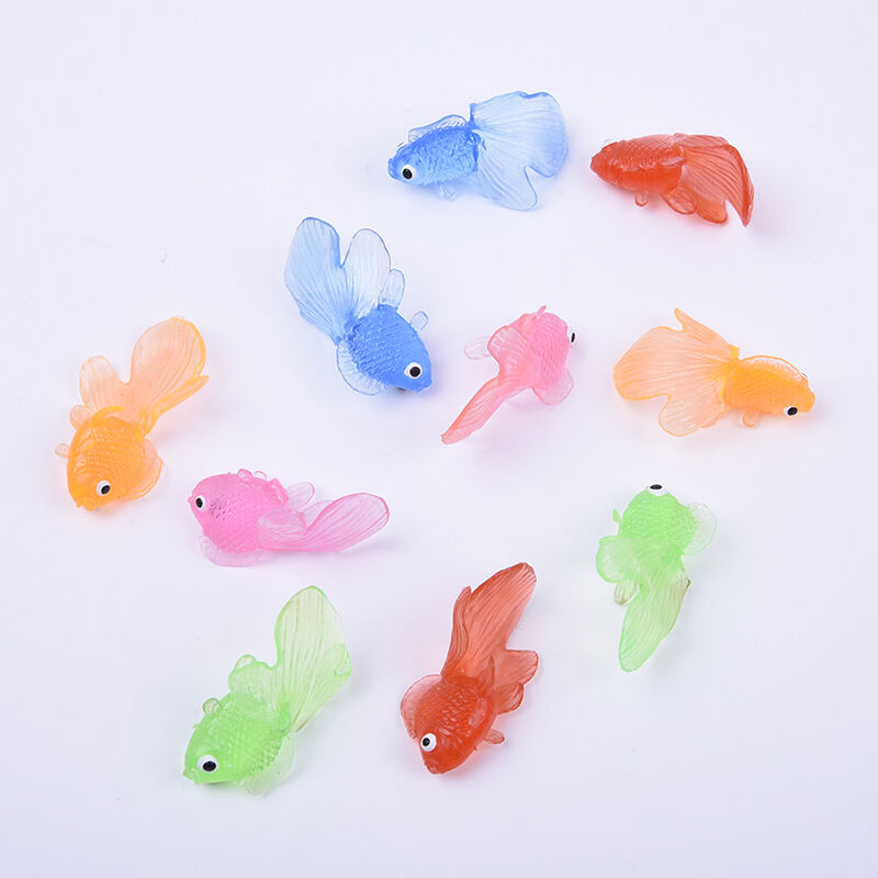 Plastic Simulation Small Goldfish Soft Rubber Floating Gold Fish Kids ToyS Unbranded Does Not Apply - фотография #5