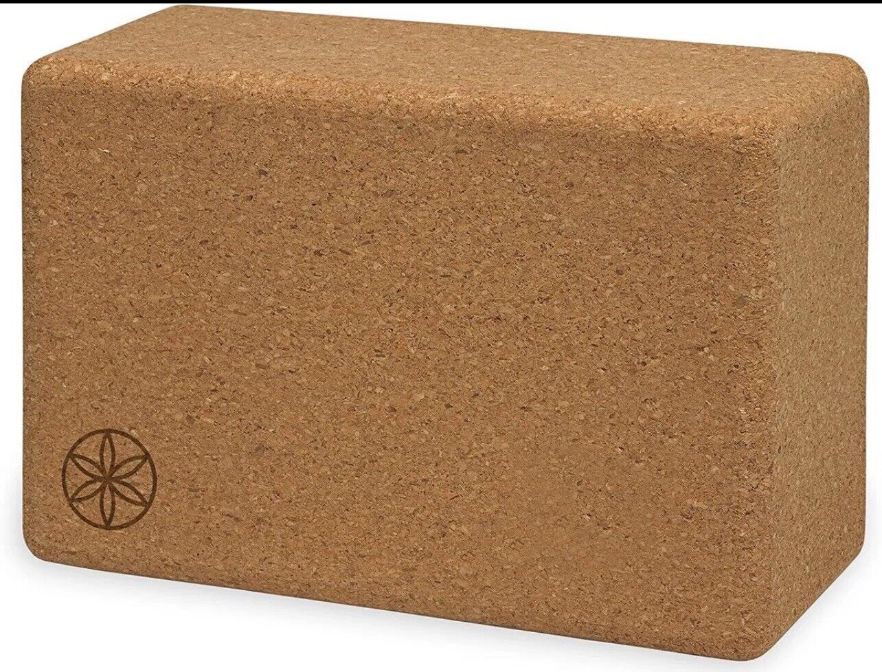 Gaiam Cork Yoga Brick 9"x6"x4" Exo-Friendly Evolve Workout Block Gaiam