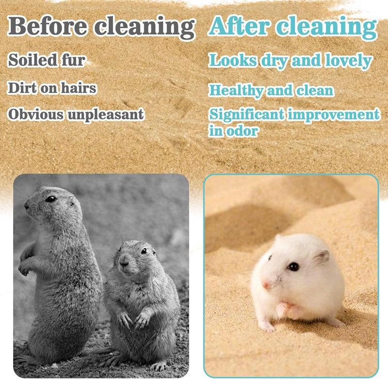 Desert Bath Sand No-Dust Bath or Potty Litter Sand Other Small Pets 900 Unbranded - фотография #6