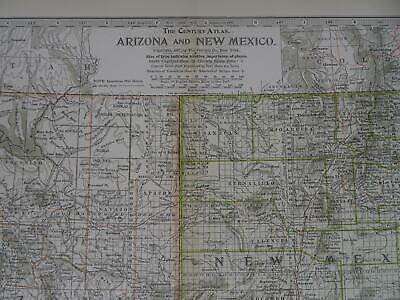 Lot 2 Antique Maps Arizona New Mexico Gaskell's Atlas of the World Century 1897 Без бренда - фотография #3