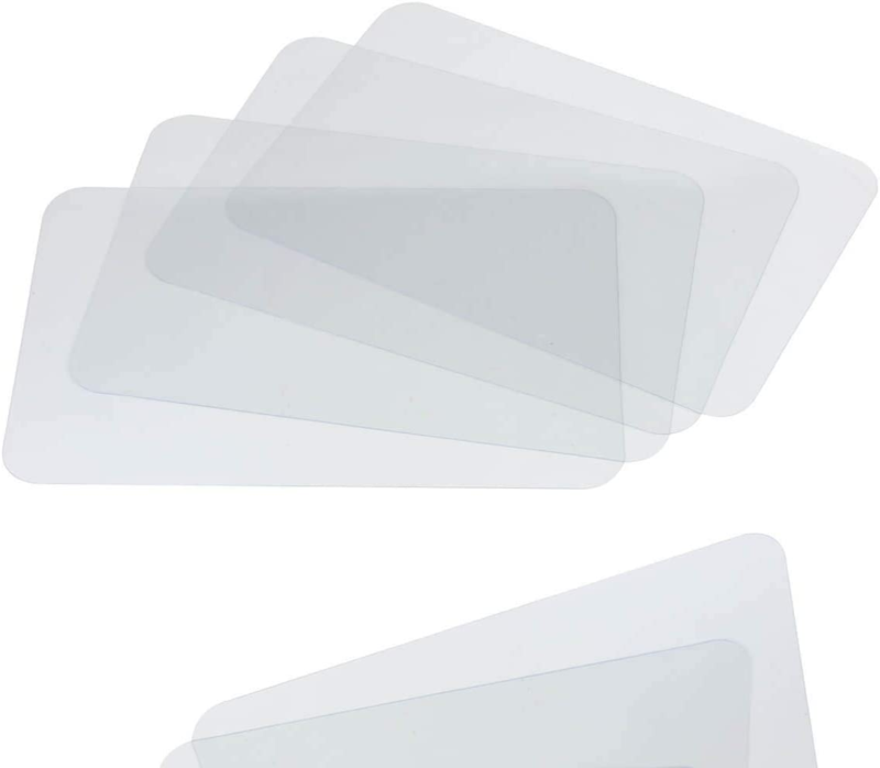 Craftycrocodile Clear Plastic Placemats Set of 4 - Table Protector for Dining Ro Miles Kimball