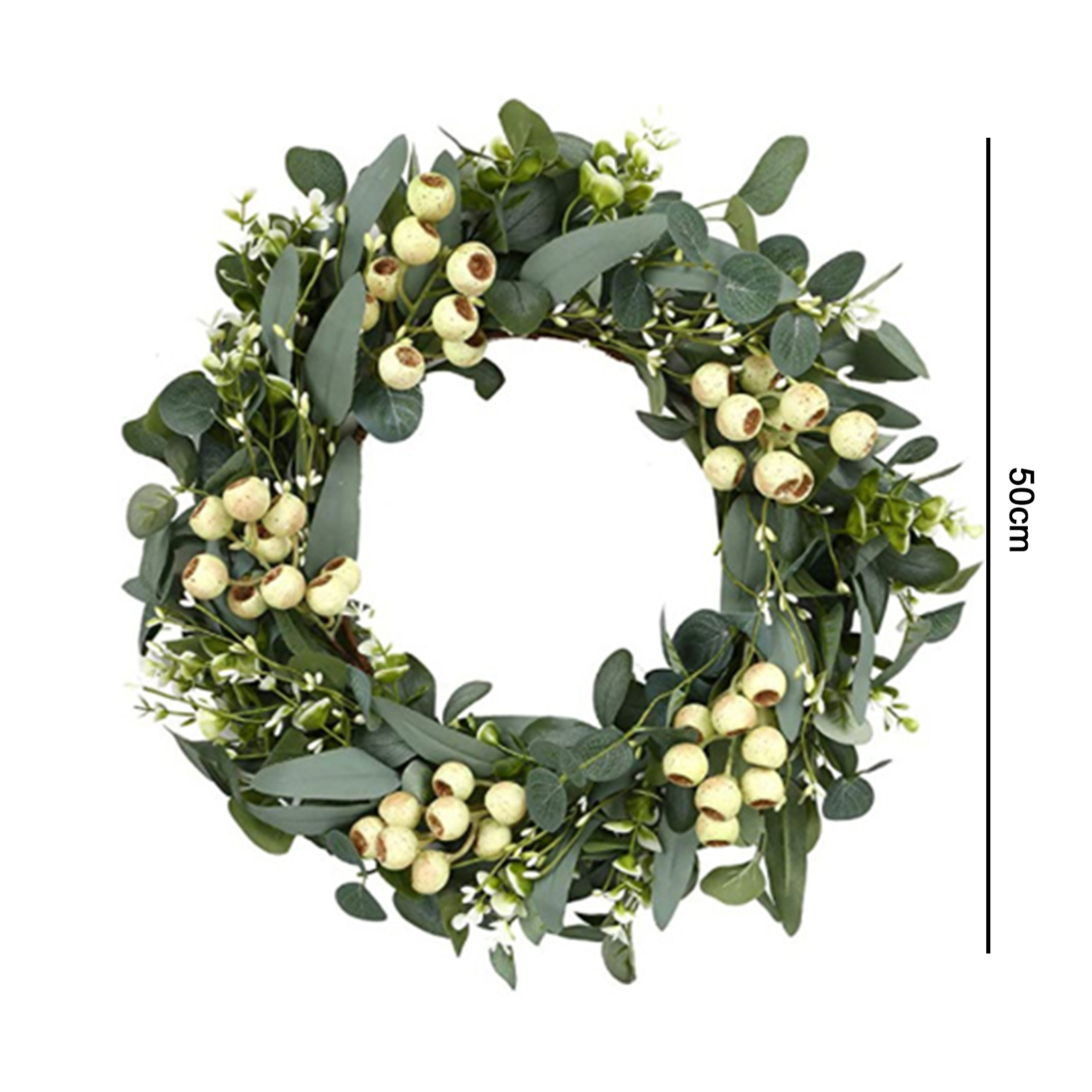 Wreath Realistic Decorative All Match Fine Texture Wreath Portable Unbranded - фотография #6