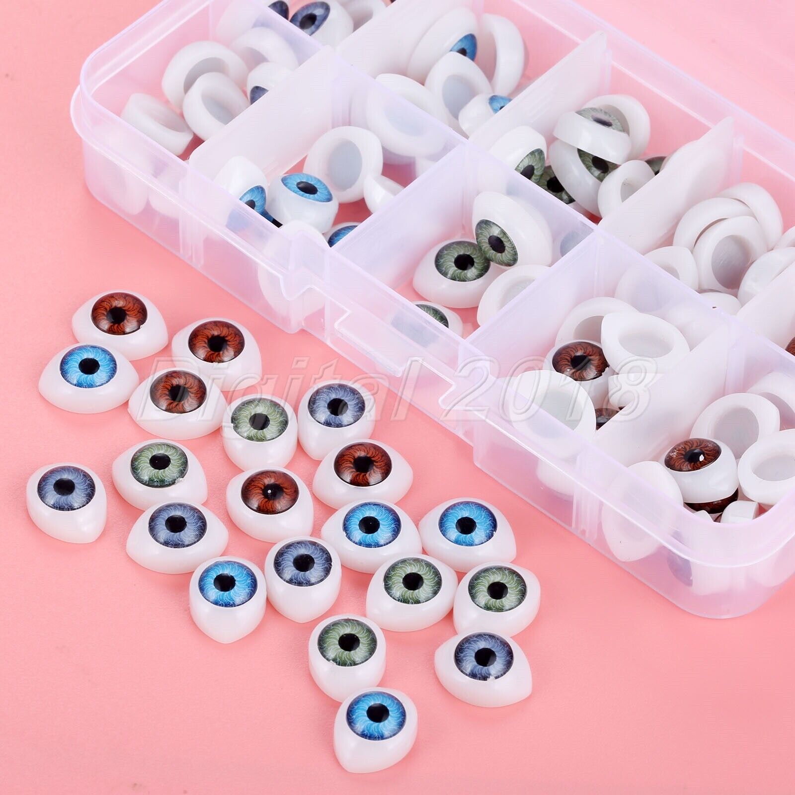 100Pcs 0.47"*0.63" Safety Doll Eyes Toys For Doll Making Eyes Doll Accessories Unbranded Does Not Apply - фотография #8