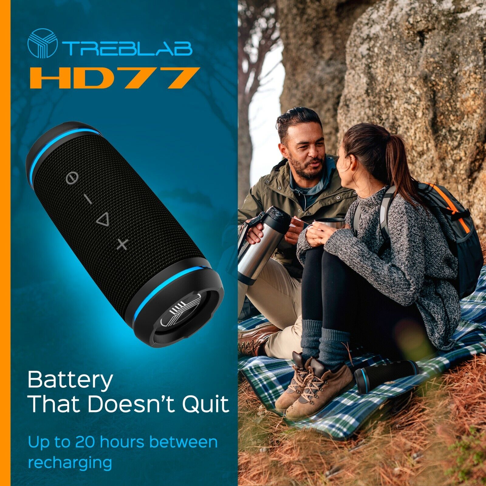 TREBLAB HD77 Bluetooth Speaker System Stereo Portable Wireless 25W LOT of 2 TREBLAB HD77 - фотография #5