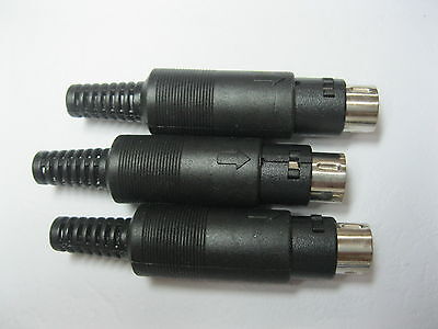 5 pcs 5 Pin Mini DIN Plug Male Connector with Plastic Handle New SL - фотография #5