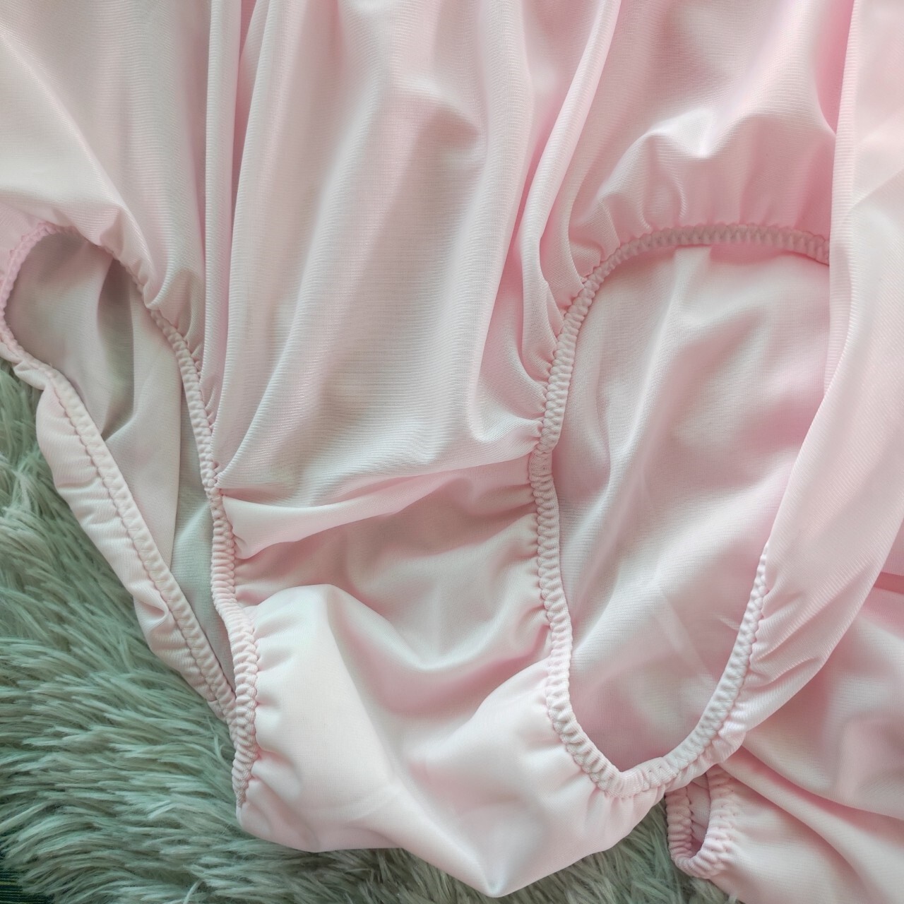 6pc Underwear Pink Granny Panties Biggest Nylon Soft Briefs Woman Man Hip42"-52" New Bank - фотография #8