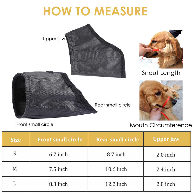 Black Pet Adjustable Dog Muzzle Fabric Nylon Comfortable Soft No Bark Bite Chew LINEBA Does Not Apply - фотография #3