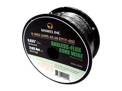 Made in USA (2 Rolls) K-NGS E71T-GS .035 in. Dia 2lb. Gasless-Flux Core Wire Kiswel Inc. E71TGS - фотография #5
