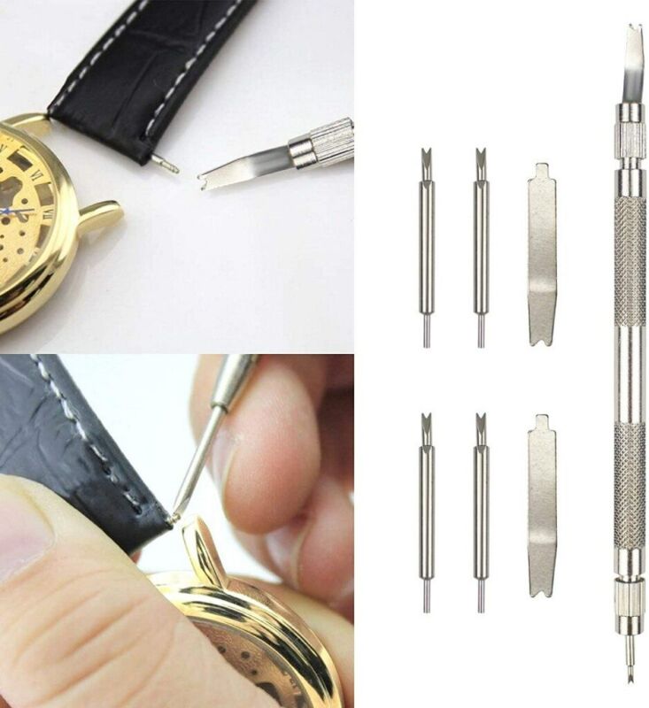 Wacth Repair Kit Bracelet Link Pin Remover Back Case Opener Watch Pess Set Tool Zistel 450-W - фотография #11