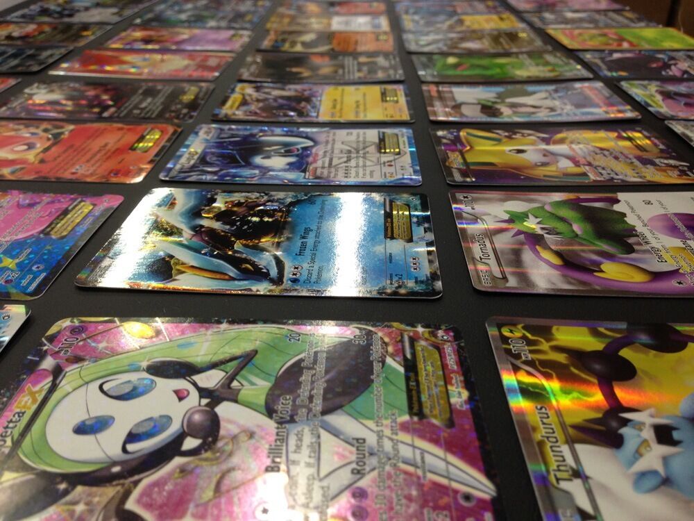 Pokemon Card Lot 100 Official TCG Cards Ultra Rare Included EX GX V MEGA + HOLOS Без бренда - фотография #8