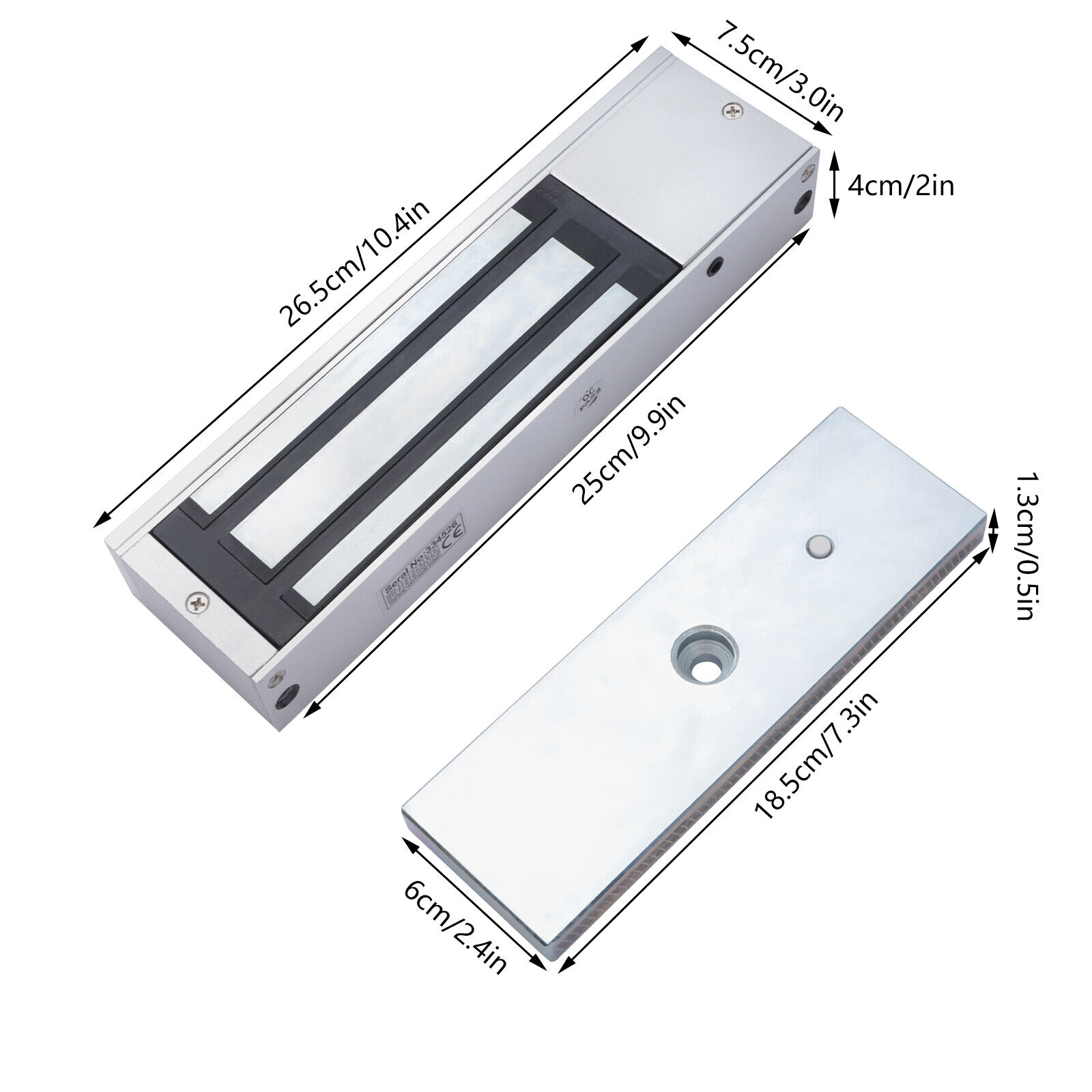 Magnetic Door Lock Waterproof Aluminum Alloy Electromagnetic Lock DC 12V / 24V Unbranded Does Not Apply - фотография #3