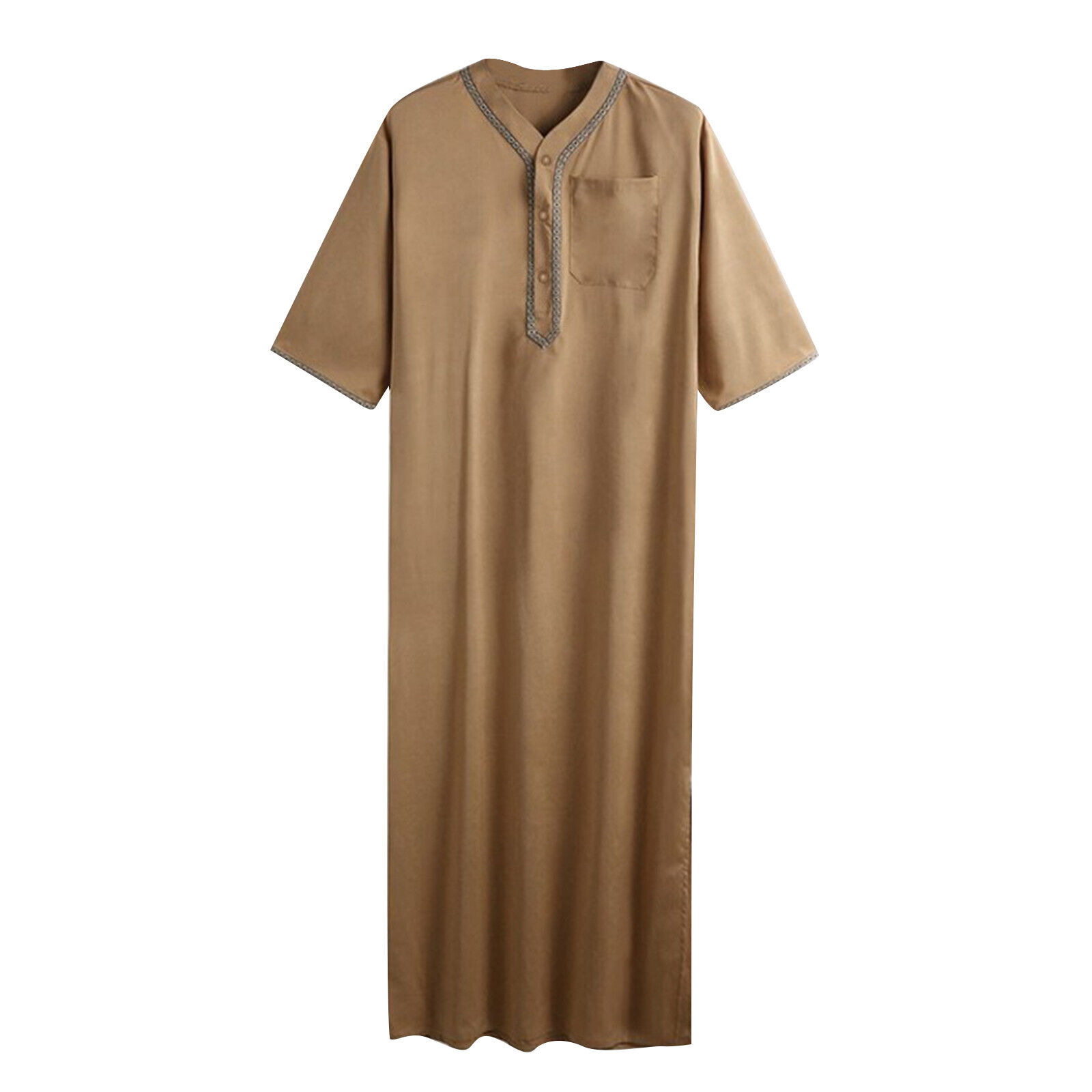 Mens Muslim Abaya Robe Thobe Saudi Dubai Jubba Long Kaftan Maxi Dress Islamic Unbranded Does Not Apply - фотография #8