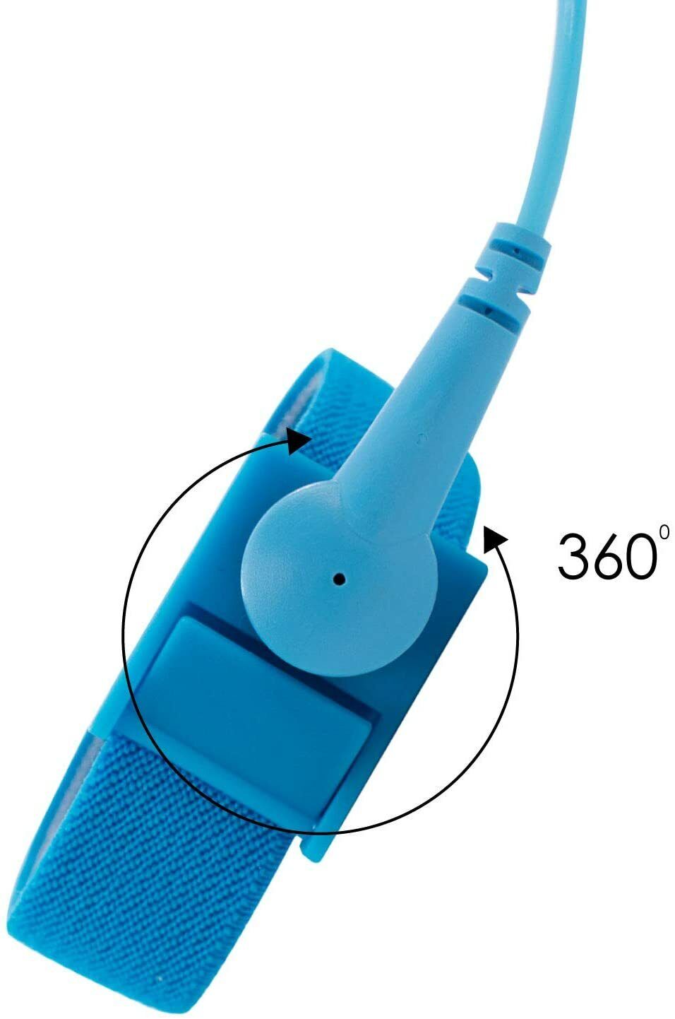 10X Anti-Static Wrist Band ESD Grounding Strap Prevents Static Build Up Blue Unbranded Does Not Apply - фотография #6