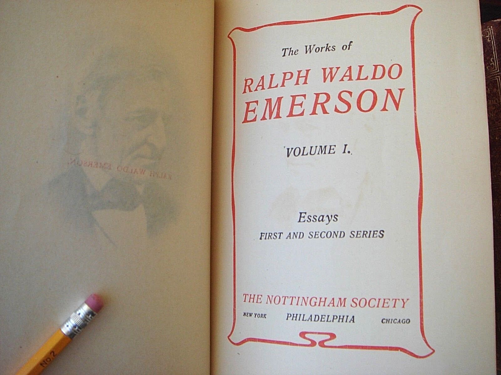 Works Of Ralph Waldo Emerson Antique Books Limited Edition Deluxe Rare Society Без бренда - фотография #6