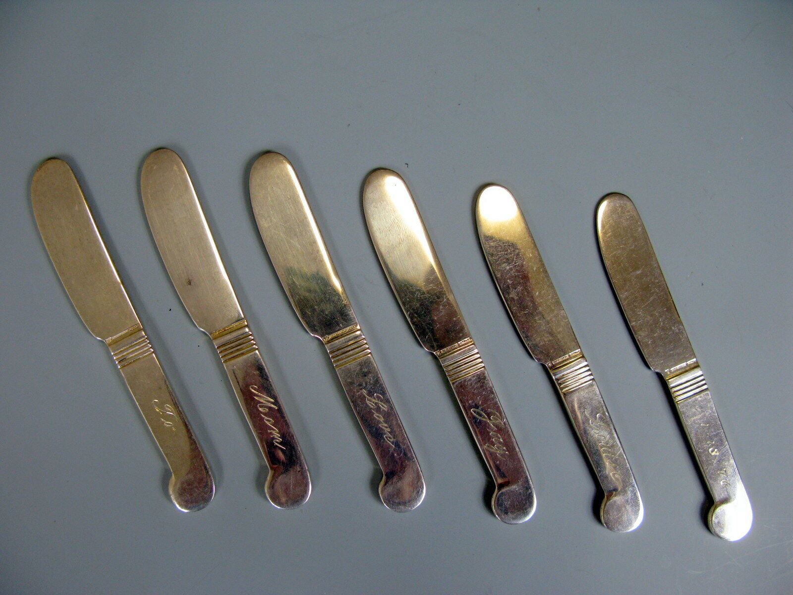 Vintage sterling silver knives and teaspoons From Jascha Heifetz Collection Без бренда - фотография #5