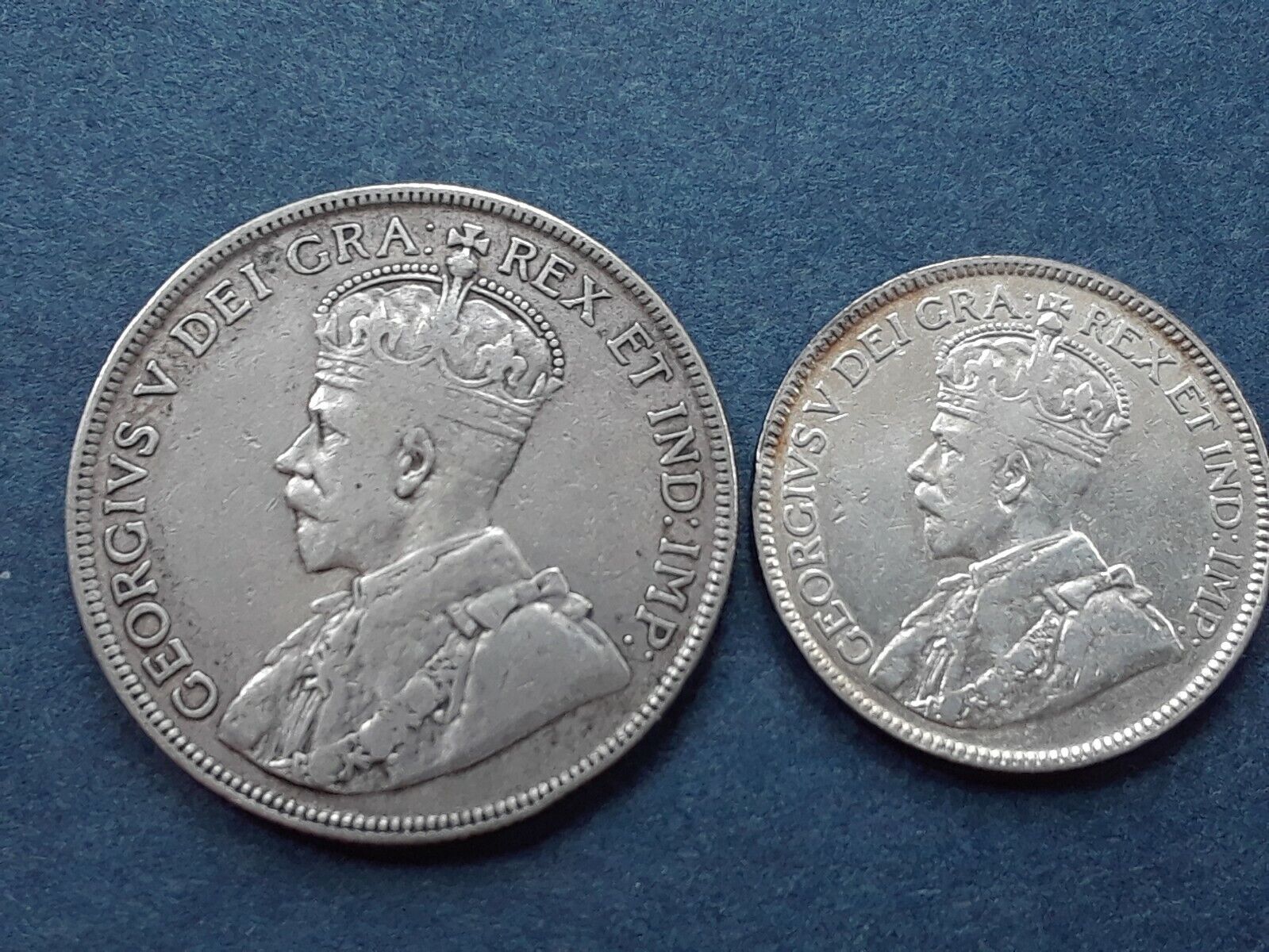 Canada 1919 coin set George V  50c, 25c, 10c, 5c, 1c Без бренда - фотография #8