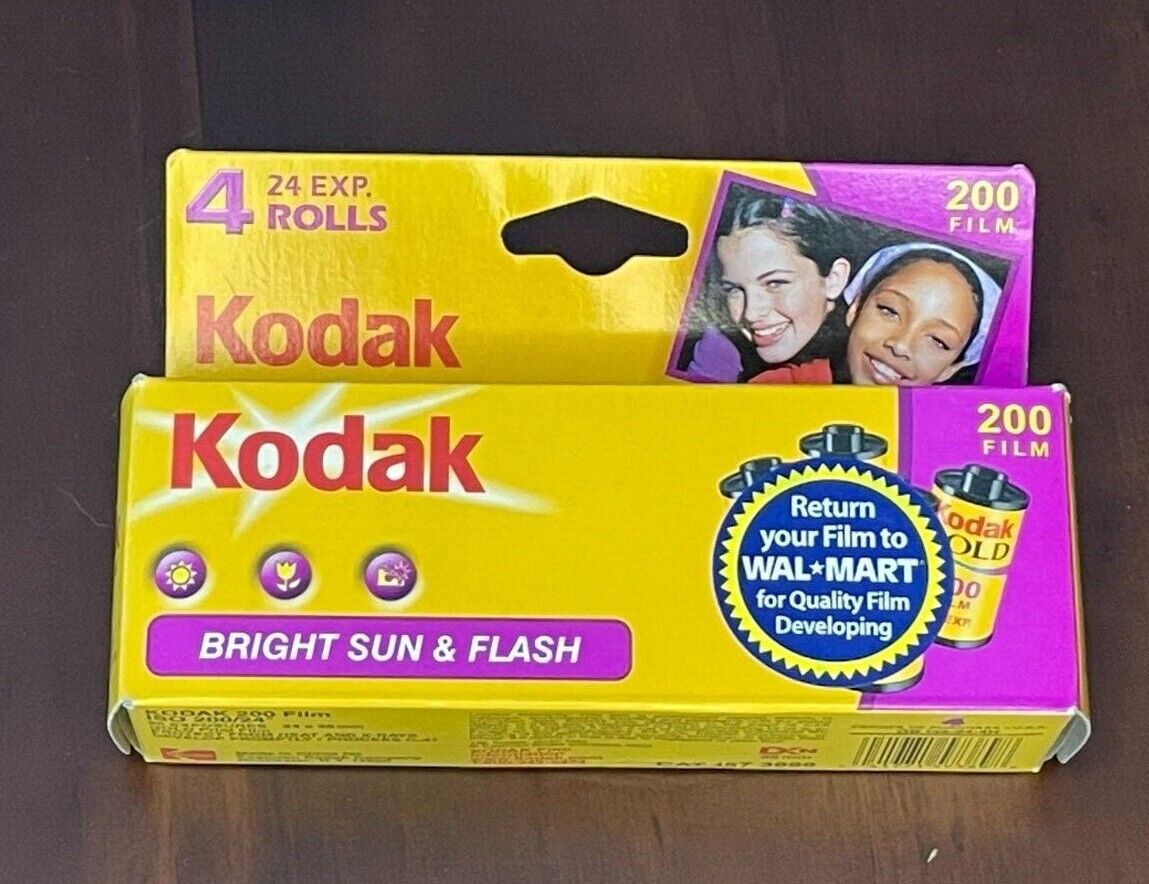 KODAK Bright Sun & Flash 35mm Color Print Film ISO 200/24° GB-135 24 exp. 4 Roll Kodak 157 3898