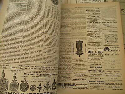 Masonic Constellation Freemasonry Antique Newspaper Knights Templar Mason 1892 Без бренда - фотография #6