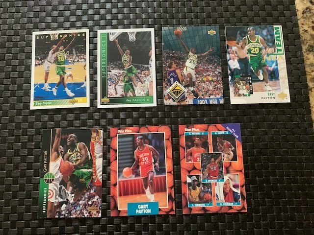39 Gary Payton HOF'er Various Vintage Basketball Cards - See Photos Без бренда - фотография #5