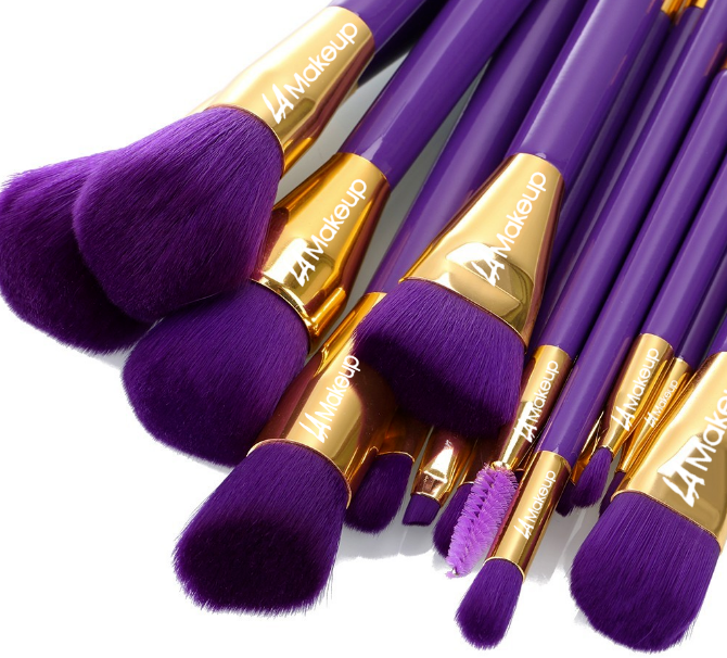  15Pcs Makeup Brushes Cosmetic Powder Foundation Cosmetic Brush Set US  LA Makeup - фотография #4