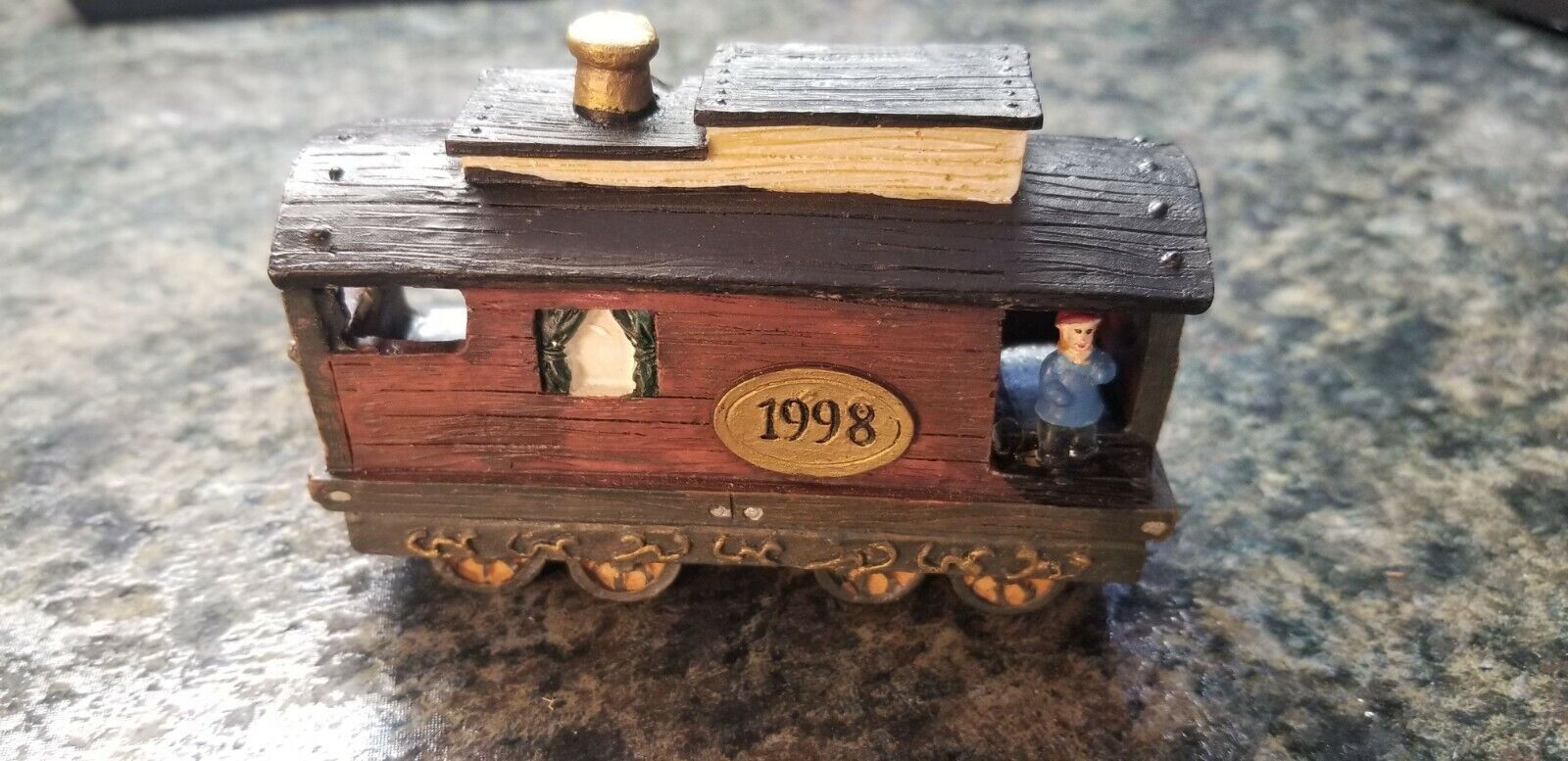 Vintage JCPenney 1998 Home Towne Express 6 Piece Christmas Train Set IOB JCPenney - фотография #5