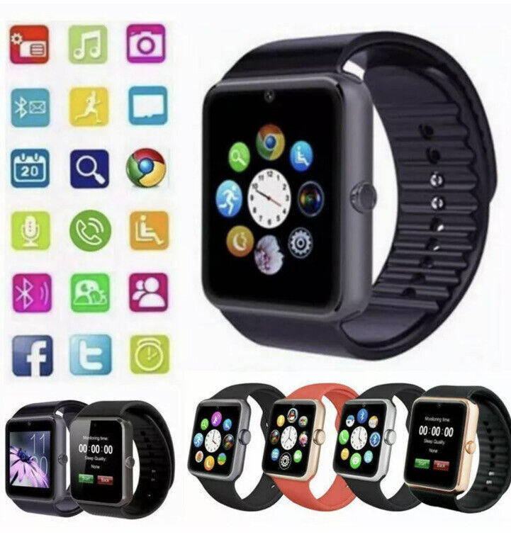 8x Packs PCs Pieces GT08 Bluetooth 40mm Smart Watch Android iOS Red SIM Unbranded/Generic GT08 - фотография #4