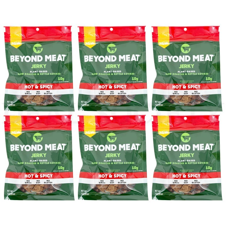 Lot of 6 - Beyond Meat Jerky Hot & Spicy Plant Based Slow Roasted - 3oz Each Beyond Meat